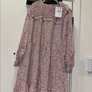 Burgundy‎ floral dress